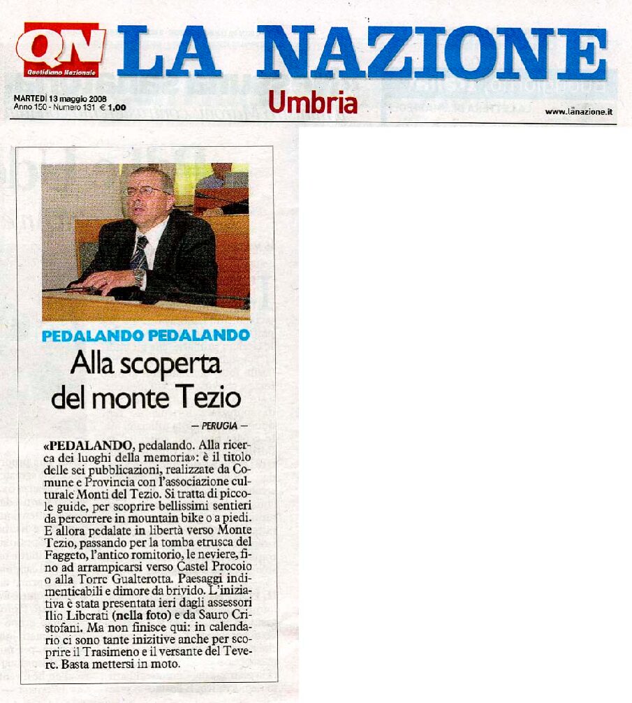 thumbnail of 13.05.2008 La Nazione – Alla scoperta del Monte Tezio