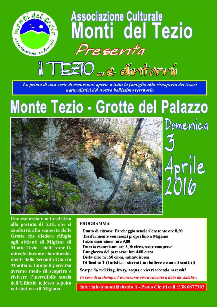 thumbnail of Escursione a Monte Tezio – Grotte del Palazzo – 3 aprile 2016