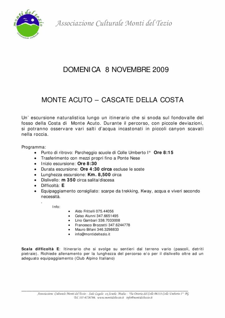 thumbnail of Monte Acuto Cascate della Costa