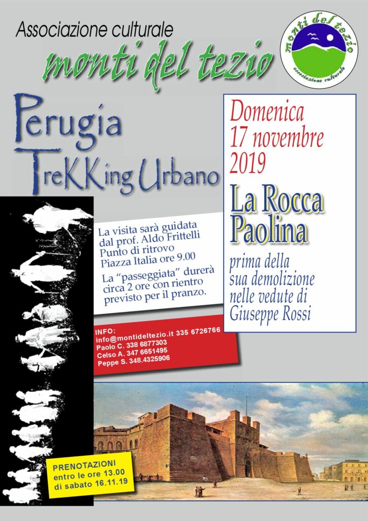 thumbnail of Trekking Urbano – La Rocca Paolina prima della sua demolizione nelle vedute di Giuseppe Rossi – Domenica 17 novembre 2019