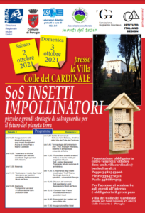 SOS Insetti Impollinatori – Piccole e grandi strategie di salvaguardia per il futuro del Pianeta Terra – 2 e 3 Ottobre 2021 Villa Colle del Cardinale 