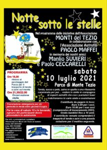 Notte Sotto le Stelle – 10 luglio 2021